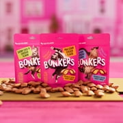 BONKERS Bites Seafood & Eat It Flavor Crunchy & Soft Treats for Cats, 3oz Bag