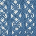 thumbnail image 4 of Clyde Boho Blue Macrame Cotton Accent Pillow, 14" x 22", 4 of 5