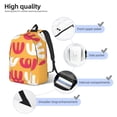 thumbnail image 5 of XMXT Backpack for School Work, Colorful Grass Graffiti Canvas Bookbag Travel Bag for Women Men, M, 5 of 7