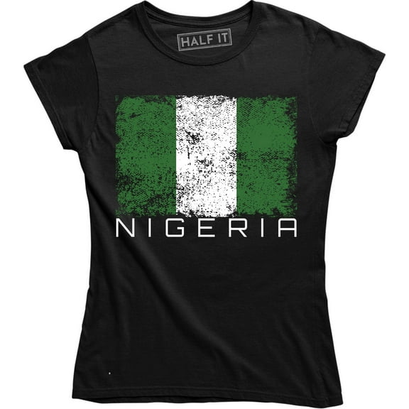 Nigeria Patriotic Country Flag Home State Pride Short Sleeve T-Shirt