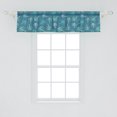 thumbnail image 2 of Ambesonne Leaf Window Valance, Exotic Leaves Foliage, 42" x 12", Dark Turquoise Seafoam, 2 of 3