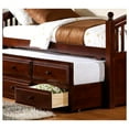 thumbnail image 3 of Norwood Twin Captain's Bed with Trundle and Drawers Chestnut, 3 of 5