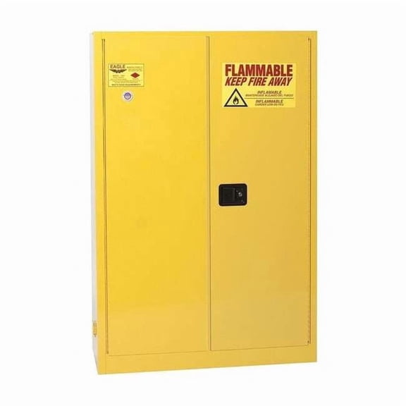 Eagle Mfg Flammable Liquid Safety Cabinet,Yellow 4510X