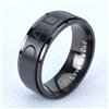 thumbnail image 2 of Men's Ring Creative Letter Carving Titanium Steel Jewelry Ring Simple Band, 2 of 3