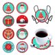 thumbnail image 1 of Kit Posavasos Artístico Con 8 Piezas Acrílico Forma Especial Muñeco Nieve Copo, 1 of 8