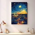 thumbnail image 2 of Normal Travel Canvas Prints, Illinois Starry Night Travel decor, Normal Map Poster, Illinois Travel Decor Artwork - 98AZ974, 2 of 2