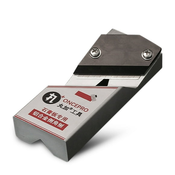 Amdohai Plasterboard Chamfering Planer Wood Edges Trimming Tool Tilt 45° Angle Ceiling Decorative Planer Aluminum Alloy Plane Planer