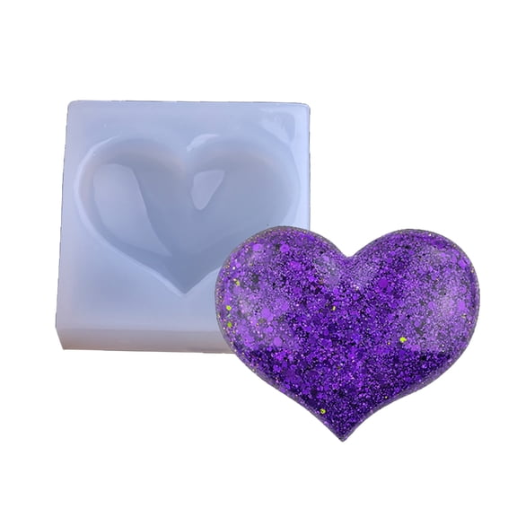 3D Heart Shaped Silicone Mold for Epoxy Resin Molds Pendant Crystal Molds DIY