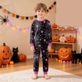 thumbnail image 5 of Kakishop Girls Halloween Pajamas Cute Long Sleeve Pjs Set Kids Sleepwear 2-Piece Pajama Sets for Boys & Girls Matching Pjs (Black,2-3 Years), 5 of 9