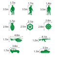 thumbnail image 3 of Topers para cupcakes Qertesl de temática militar, verdes, 20 piezas, 3 of 8