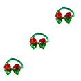 thumbnail image 3 of ziyahi Noël Série Animal Arc Réglable Taille Festival Collier Animal Décoratif Rouge Vert 3Set, 3 of 6