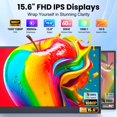 thumbnail image 4 of Extensor de pantalla para laptop Sharanix de 15.6" FHD IPS con doble monitor, 4 of 9
