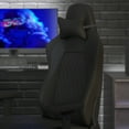 thumbnail image 4 of BizChair Ergonomic High Back Adjustable Gaming Chair with 4D Armrests, Headrest Pillow, and Adjustable Lumbar Support, Black with Black Stitching, 4 of 18