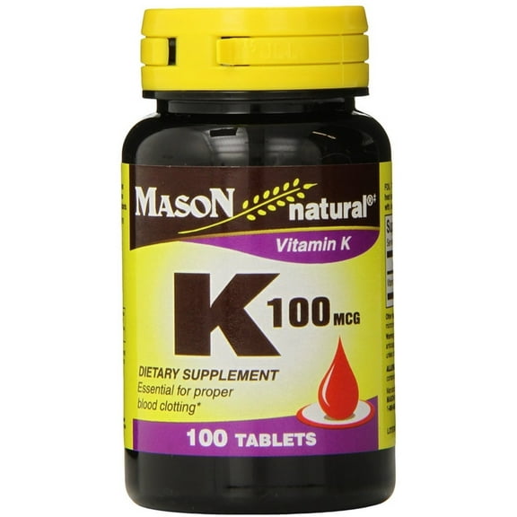 Mason Natural K 100 mcg Tablets 100 Each