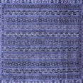 thumbnail image 1 of Ahgly Company Machine Washable Indoor Square Oriental Blue Modern Area Rugs, 5' Square, 1 of 4