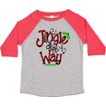 thumbnail image 3 of Inktastic Christmas Jingle All the Way with Music Notes and Holly Boys or Girls Toddler T-Shirt, 3 of 5