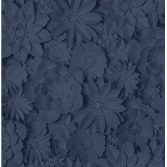 Fine Decor Dacre Dark Blue Floral Wallpaper