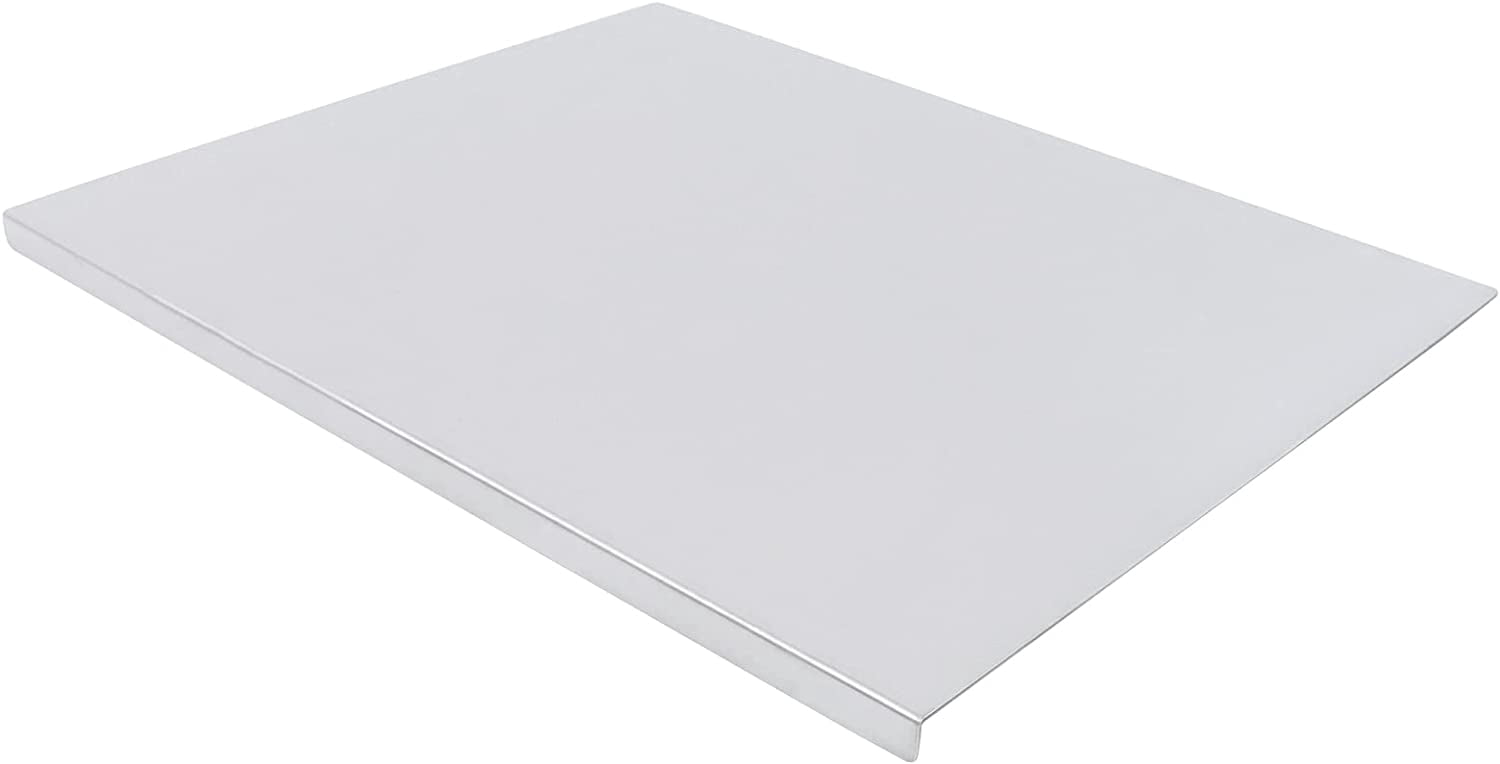 Miumaeov Cutting Boards Chopping Board Large Stainless Steel Kitchen Cutting Board with L-Shaped Folded Edge for Cutting Vegetables Kneading Dough 23.6 * 19.6 * 0.5"