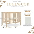 thumbnail image 6 of Dream On Me Edgewood 4-in-1 Convertible Mini Crib, Ivory Cream, 6 of 11