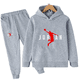 thumbnail image 3 of Conjuntos de chándal para niños, ropa para bebés, niños y niñas, trajes deportivos de moda, sudaderas con capucha y pantalones, chaqueta de marca, ropa para niños, 3 of 5