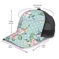 thumbnail image 2 of Disketp Vintage Floral Print Trucker Hat Men Women - Mesh Baseball SnapBack Cap, 2 of 7