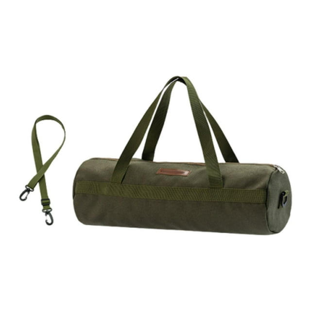 Bolsa organizadora para estacas de tienda de campaña con correa para el hombro y asa, portátil, resistente Verde
