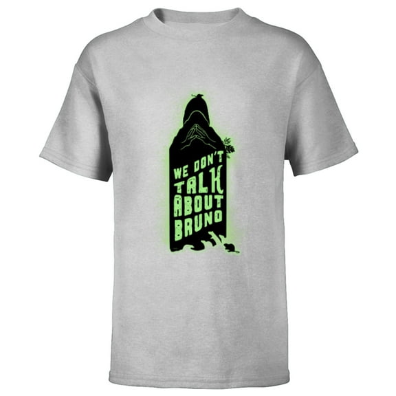 Disney Encanto We Don’t Talk About Bruno Silhouette - Short Sleeve T-Shirt for Kids - Customized-Athletic Heather