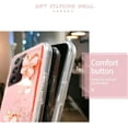 thumbnail image 3 of Pour Apple iPhone 7 Étui de Protection Intelligente Blanche Antichoc avec Paillettes et Cristal Papillon, 3 of 5