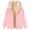 Pink, variant on XIAONU Womens Hoodies Fleece-Lined Thickened Zipper Hooded Jacket Solid Color Drawstring Hooded Sweatshirt With Pockets