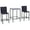 Black#3, variant on Patio Furniture Sets Outsunny 2 Piece Patio Wicker Corner Sofa Set, Outdoor PE Rattan Furniture, with Curved Armrests and Padded Cushions for Balcony, Garden, or Lawn, Lawn, Dark Blue,Outdoor Furnitu