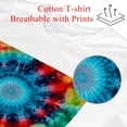 thumbnail image 2 of tie dye 100% Cotton White T-shirt for Men and Women - Comfortable and Stylish Summer Essential Shirt for Everyday Wear, 2 of 5
