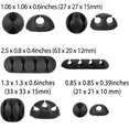 thumbnail image 3 of Cable Management, Cable Clips Cable Organizer Silicone Adhesive Wire Cable Holder, 3 of 5