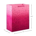 thumbnail image 3 of Hallmark Medium Gift Bag (Pink with Cascading Pink Dots), 3 of 8