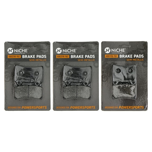 Niche Complete Semi-Metallic Brake Pad Set for Yamaha FJ1200 Motorcycle MK1007833