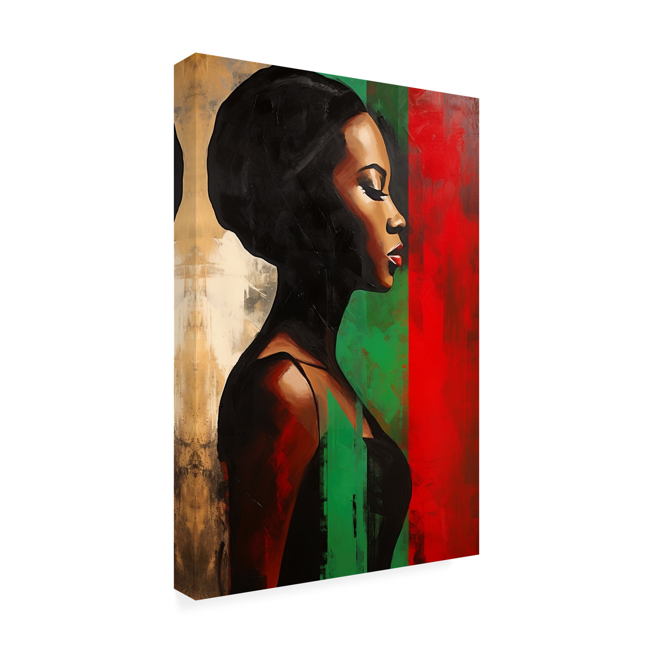 Canvas Wall Art - Ray Heere 'Colorful Model 24' Wall Art for Living Room, Bedroom, or Office Décor by Trademark Fine Art - 30 x 47 Inches