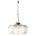 thumbnail image 3 of Woodbridge Lighting Christina 5-Light Metal Steel Chandelier in Chrome/Bronze, 3 of 4
