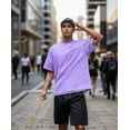 thumbnail image 4 of Playera Hombre Oversized Manga Corta Relajado Pure Color Pop, 4 of 5