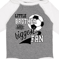 thumbnail image 4 of Inktastic Little Brother and Biggest Fan Soccer Player Boys Long Sleeve Baby Bodysuit, 4 of 5