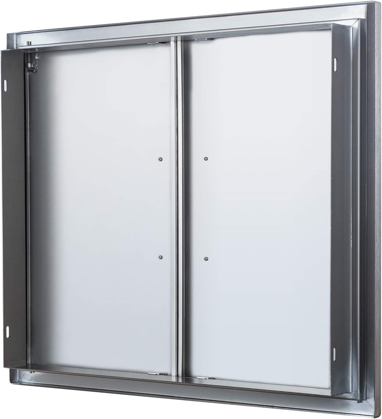 31" Wx24" H Outdoor Kitchen Double Access Doors Stainless Steel, Flush Mount for Outdoor Kitchen and BBQ Island