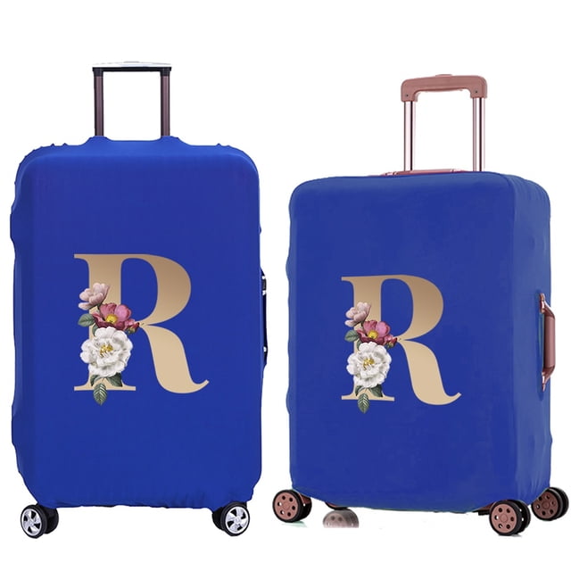 Luggage Cover Travel Suitcase Protective Cover for Trunk Case 18 '' -28 '' Foldable Elastic Suitcase Cover Gold Pattern 8gold R L