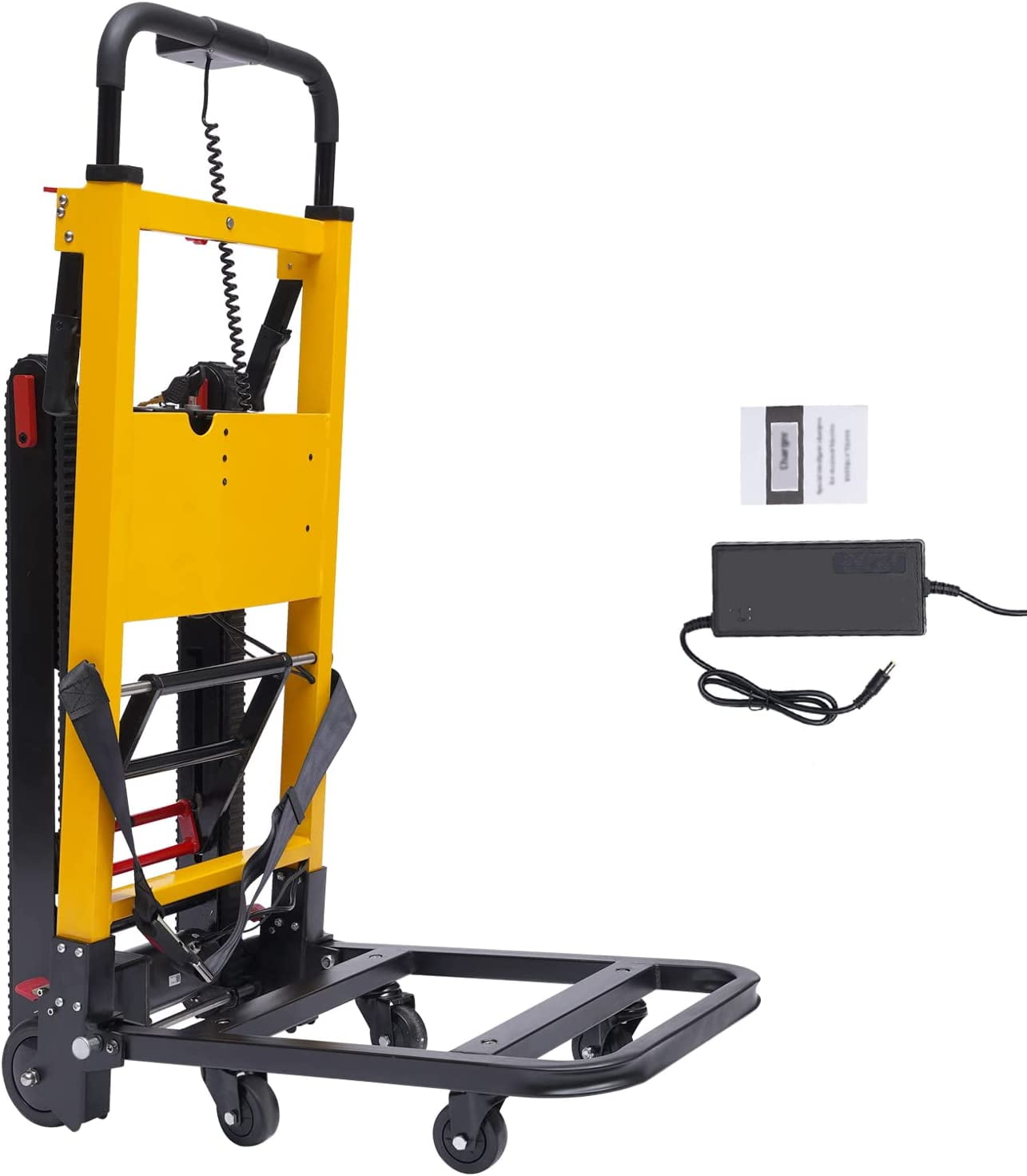Miumaeov Electric Stair Climbing Hand Trucks 330.7lbs Stair Climbing Dolly Heavy Duty Folding