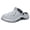 Grey, variant on Men’s Platform Clogs with Arch Support Lightweight Non Slip Garden Work Shoes Close Toe Hollow Out Sandals White Size 9