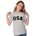 thumbnail image 5 of United States of America USA Patriot Womens Slim Fit Graphic Tee Brisco Brands S, 5 of 6