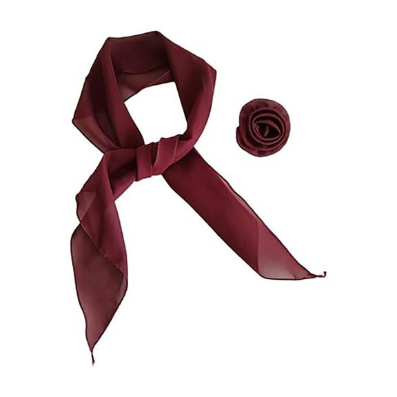 Bibifish Womens Skinny Scarf Solid Neck Scarf For Hair Bags Neck Wrist Waist Handbag Handle Wrap Ponytail Scarf Belt