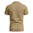 thumbnail image 4 of Evdexr 250 Anniversary Usa Polo Shirts for Men 1776 2026 Button Down T Shirts Patriotic Short Sleeve Usa Flag Shirts 4th Of July Big and Tall Golf Shirt Khaki 3XL, 4 of 4