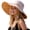 Beige Yellow With Butterfly, variant on Women Wide Brim Summer Sun Hat Wired Edge Beach Bucket Fishing Hats Reversible Foldable Travel UV Protection