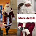 thumbnail image 4 of Santa Claus Costume Men’s Santa Suit Set Xmas Santa Outfits for Adult Men Deluxe Christmas Costume Complete Dress-up Outfit, 4 of 10