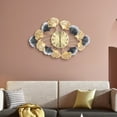 thumbnail image 4 of Large Wall Clock Ginkgo Leaf Decor Clock Modern Clock For Living Room Bedroom US, 4 of 15