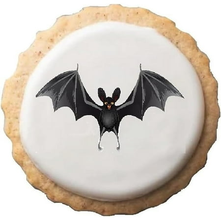 Oasis Supply, Edible Halloween, Thanksgiving, & Christmas Cake Decorations, Cupcake, Ice Cream, and Brownie Toppers (Bat, 12.00)