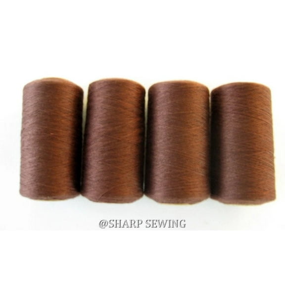 Teamwork COLONIAL BROWN #699 SPUN POLYESTER SERGER & QUILTING THREAD 4 TUBES 1000 YDS. EA